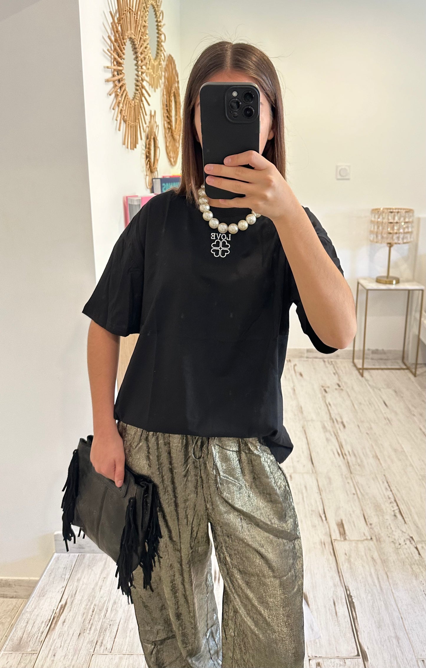 Tee-shirt Love Noir